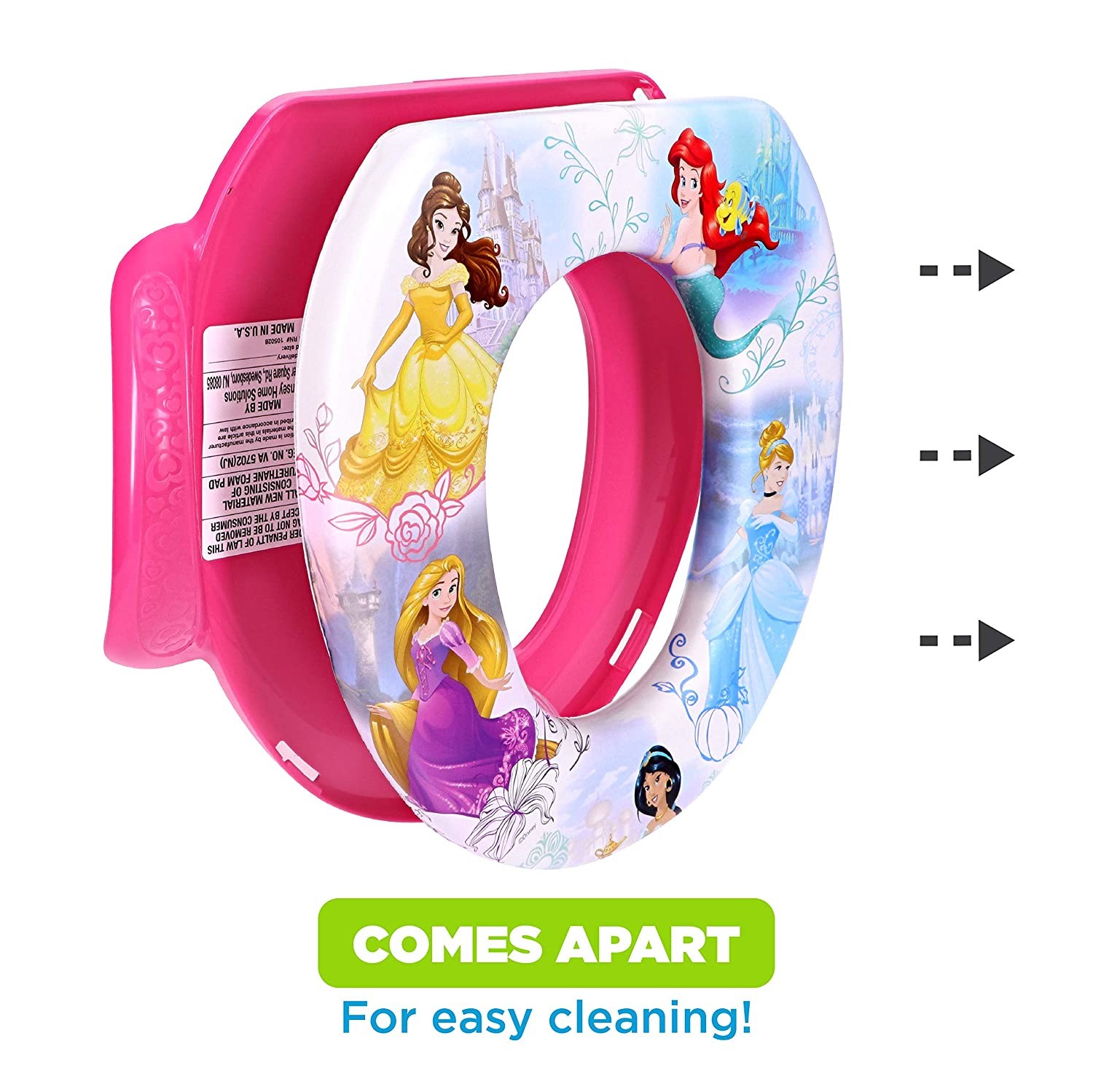 เบาะรองชักโครกเด็ก ลายเจ้าหญิง Disney Princess "Adventure is Waiting" Soft Potty Seat with Potty Hook