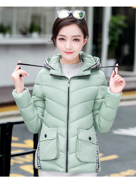 CW5911004 เสื้อโค้ทผ้าฝ้ายสไตร์แจ๊กเก็ตกันลมมีฮูดกันหิมะ (พรีออเดอร์) รอ 3 อาทิตย์หลังโอนเงิน CW5911004 ตัว