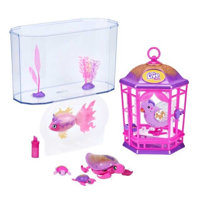 พร้อมส่ง Little Live Pets Sparkle Pets Boutique Interactive Toy [Lil' Bird, Lil' Turtle & Lil' Dipper ราคา 2,990 - บาท