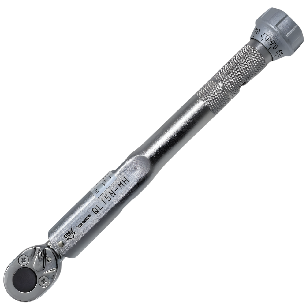 Tohnichi รหัส QL140N-MH ประแจปอนด์ปรับค่าได้หัวแบบฟรีสปริง(ratchet)ด้ามจับโลหะ , Ratchet head type adjustable torque wrench with metal handle,torque range:30～140, 1N.m