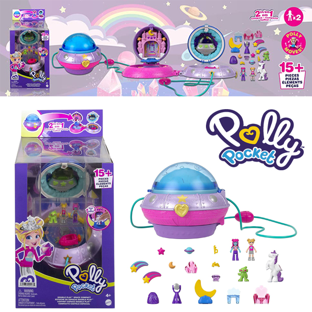 ยานอวกาศเจ้าหญิงPolly Pocket Dolls and Accessories, Compact with 2 Micro Dolls ราคา : 1,290 บาท