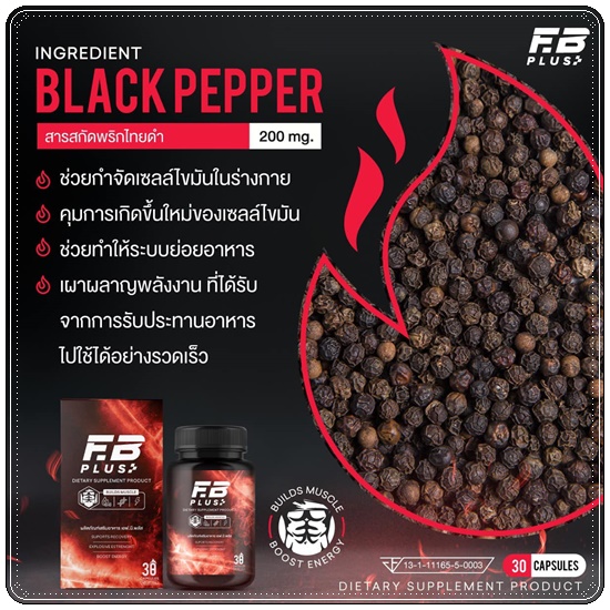 เอฟบีพลัส FB Plus เร่งเบิร์น เร่งเผาผลาญ (ของแท้ ส่งฟรี)