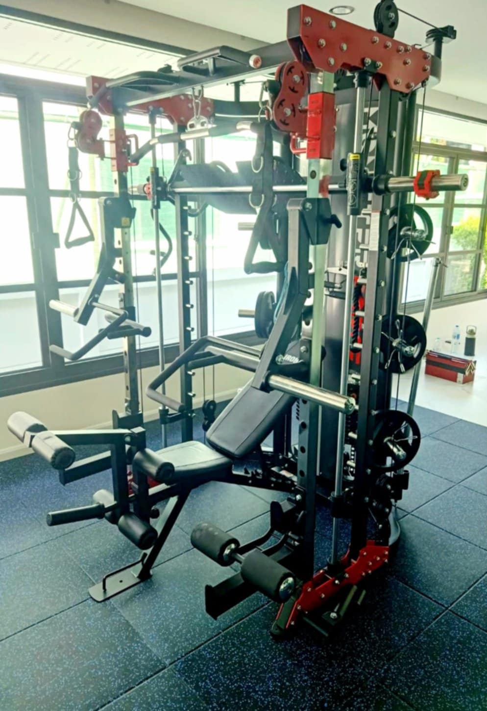 Set Promotion สมิทแมชชีน มอนสเตอร์ฟอส G11 (New Design) , Smith Machine Monster Force G11 + ม้านั่ง Iron 202 Commercial