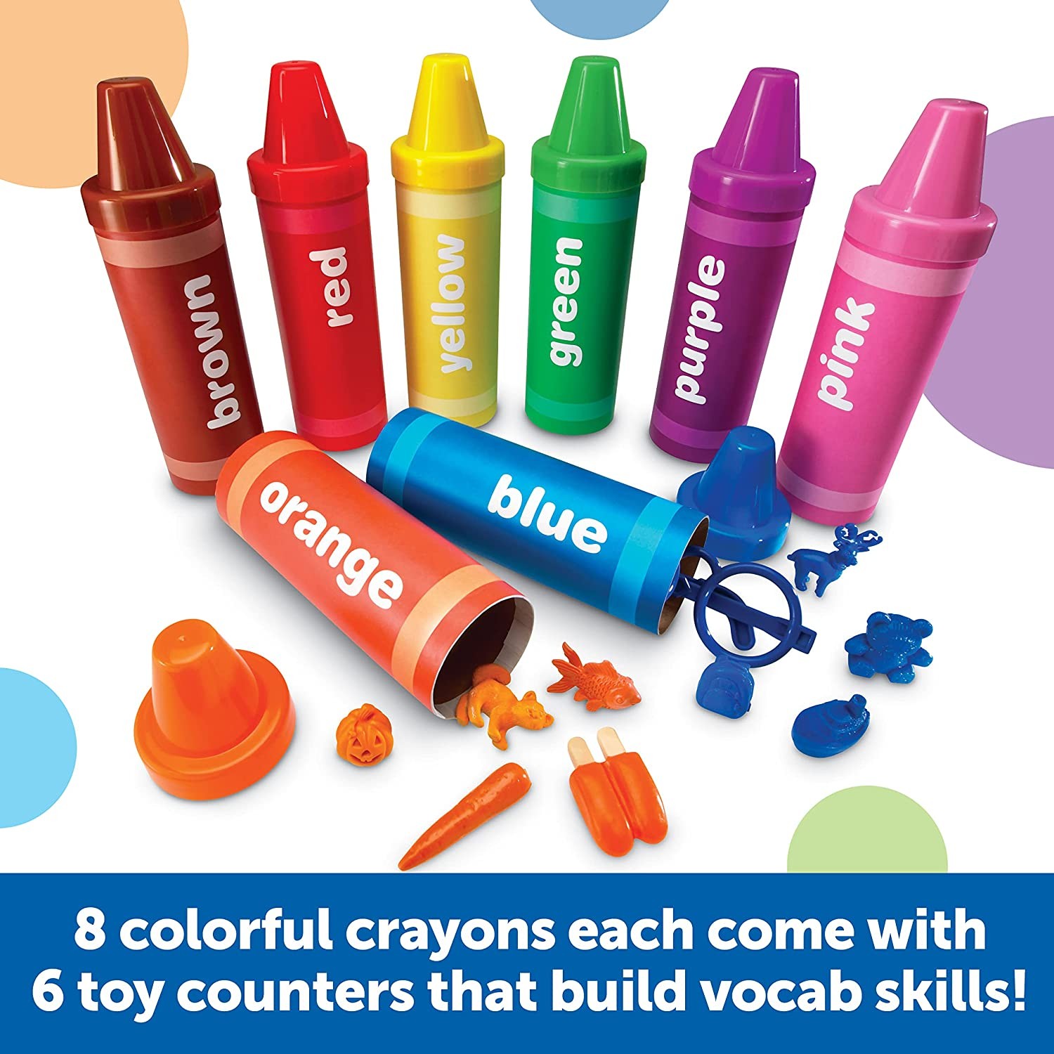 Learning Resources Rainbow Sorting Crayons 56 ชิ้น, Ages 3+ Kids ราคา 2,290 บาท