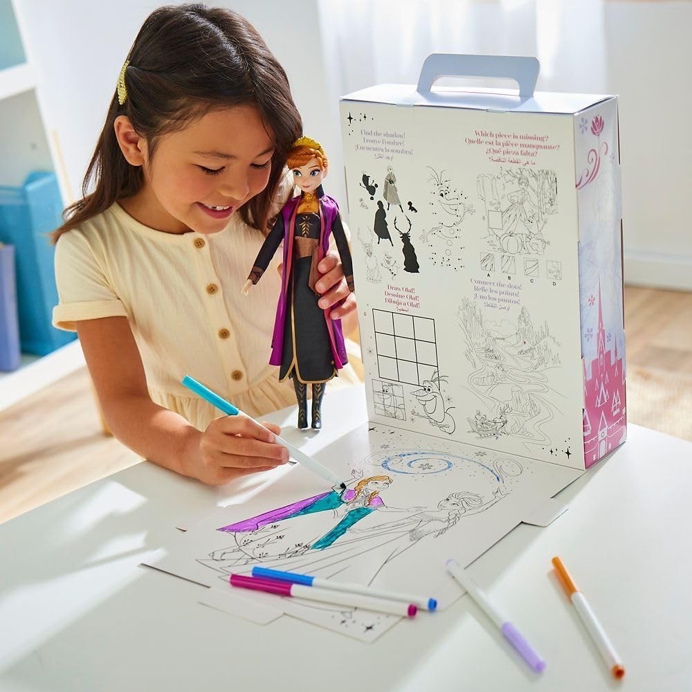 นำเข้า 🇺🇸 เซ็ทตุ๊กตาอันนาและกิจกรรมระบายสีAnna Disney Story Doll - Anna 11" , ราคา 1,590 บาท