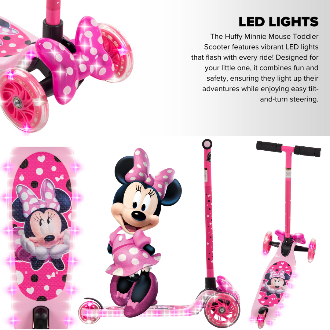 นำเข้า 🇺🇸 ซิ่งสนุกสุดคิวท์! 🛴✨ กับ Huffy Disney Minnie Mouse Toddler Scooter สกู๊ตเตอร์ ราคา 2,690 บาท