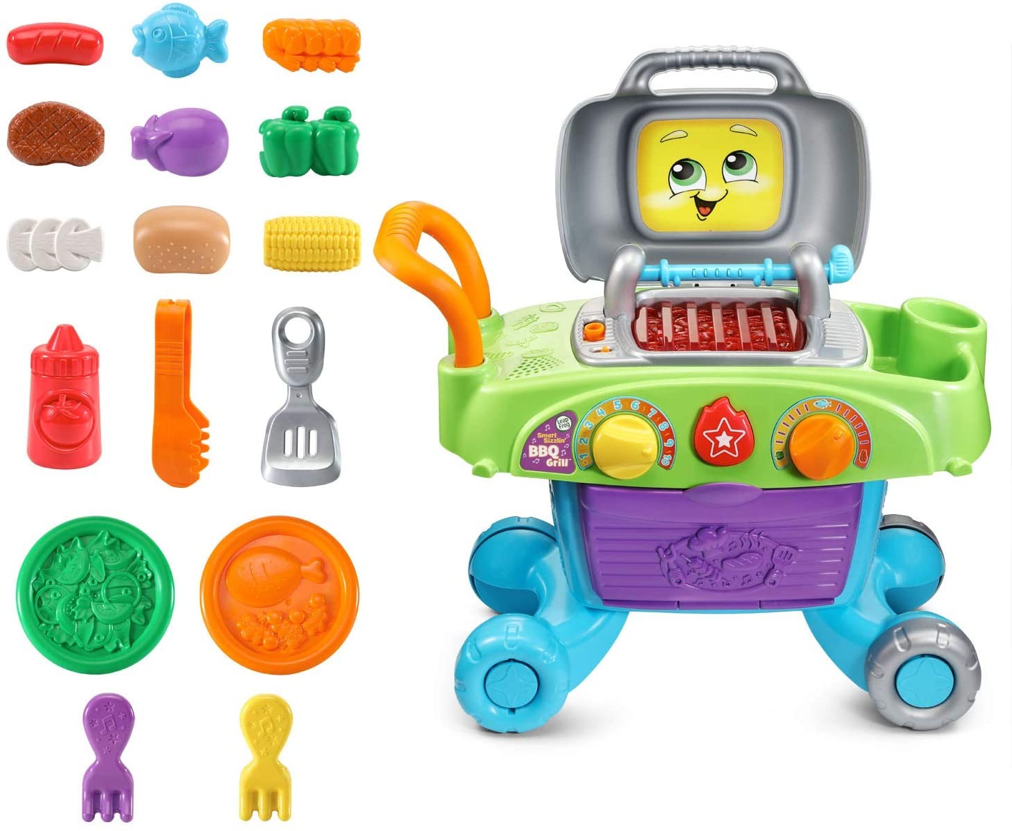 ของเล่นเตาบาร์บีคิว สําหรับเด็ก LeapFrog Smart Sizzlin' BBQ Grill, Multicolor