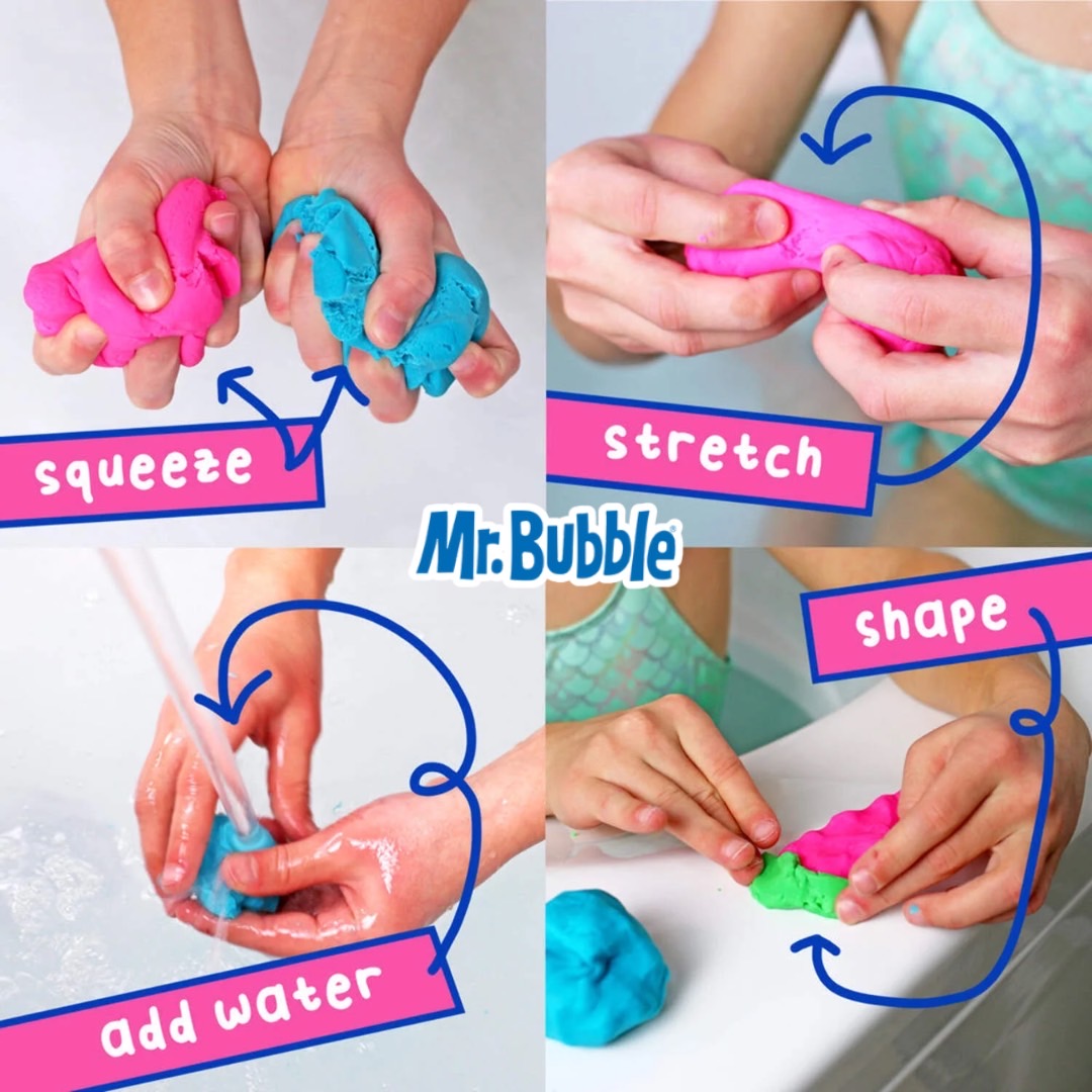 เข้า 🇺🇸 🫧Mr. Bubble Soapy Bath Dough – สบู่ดินน้ำมหัศจรรย์กลิ่นผลไม้🍉🍓🫐 ราคา 390 บาท / กระปุก