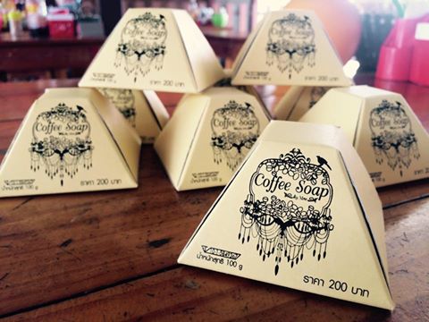 สบู่กาแฟ สูตรเร่งขาว (Coffee soap)