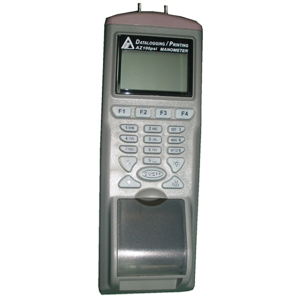 AZ Instrument รุ่น9831เครื่องวัดความดันของลมบันทึกค่าได้พร้อมพิมพ์ในตัวPortable Digital Manometer Data Logger,Meas.range:0~100psi.