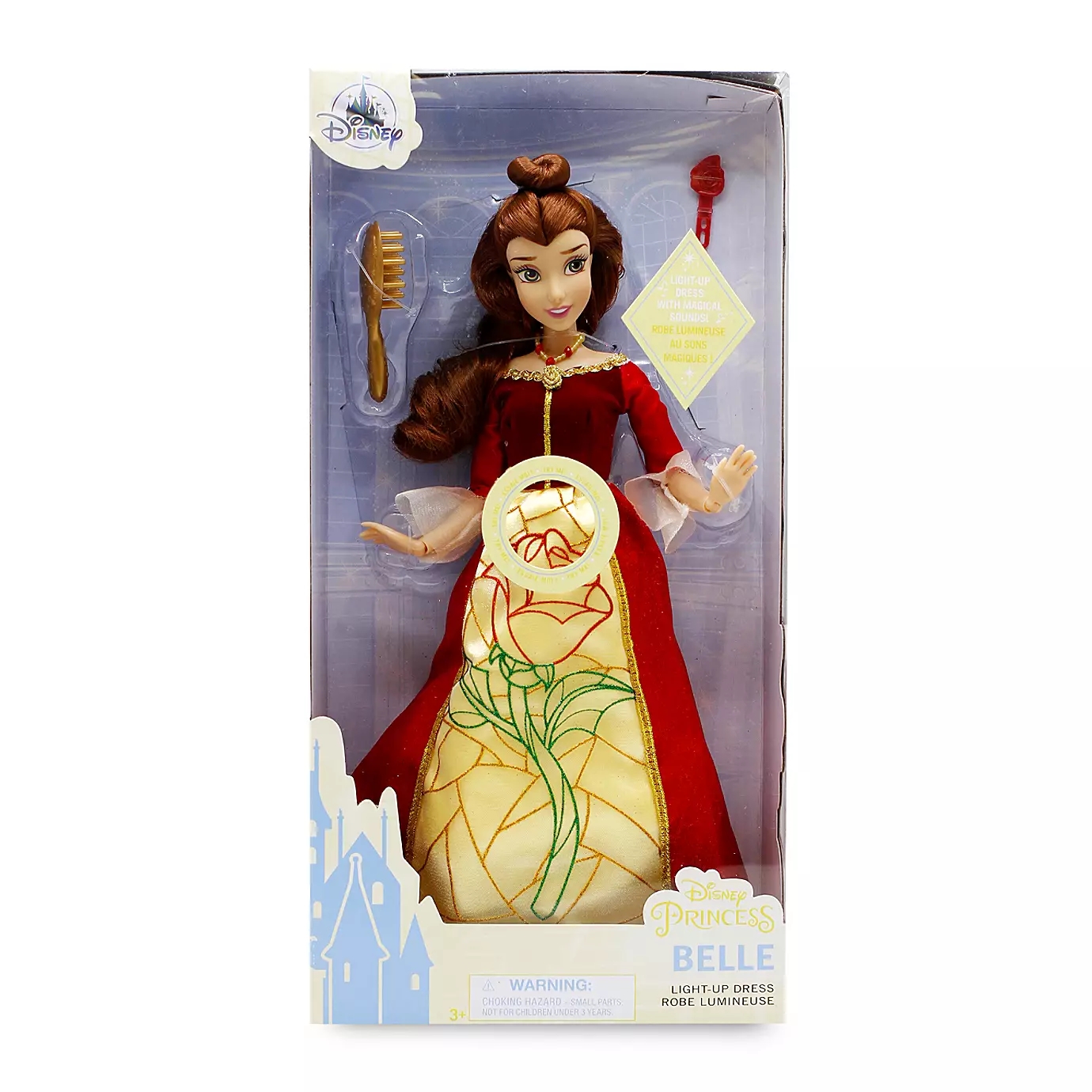 ตุ๊กตา Belle Premium Doll with Light-Up Dress – Beauty and the Beast – 11'' ของแท้จาก Shopdisney USA ราคา 1090 บาท
