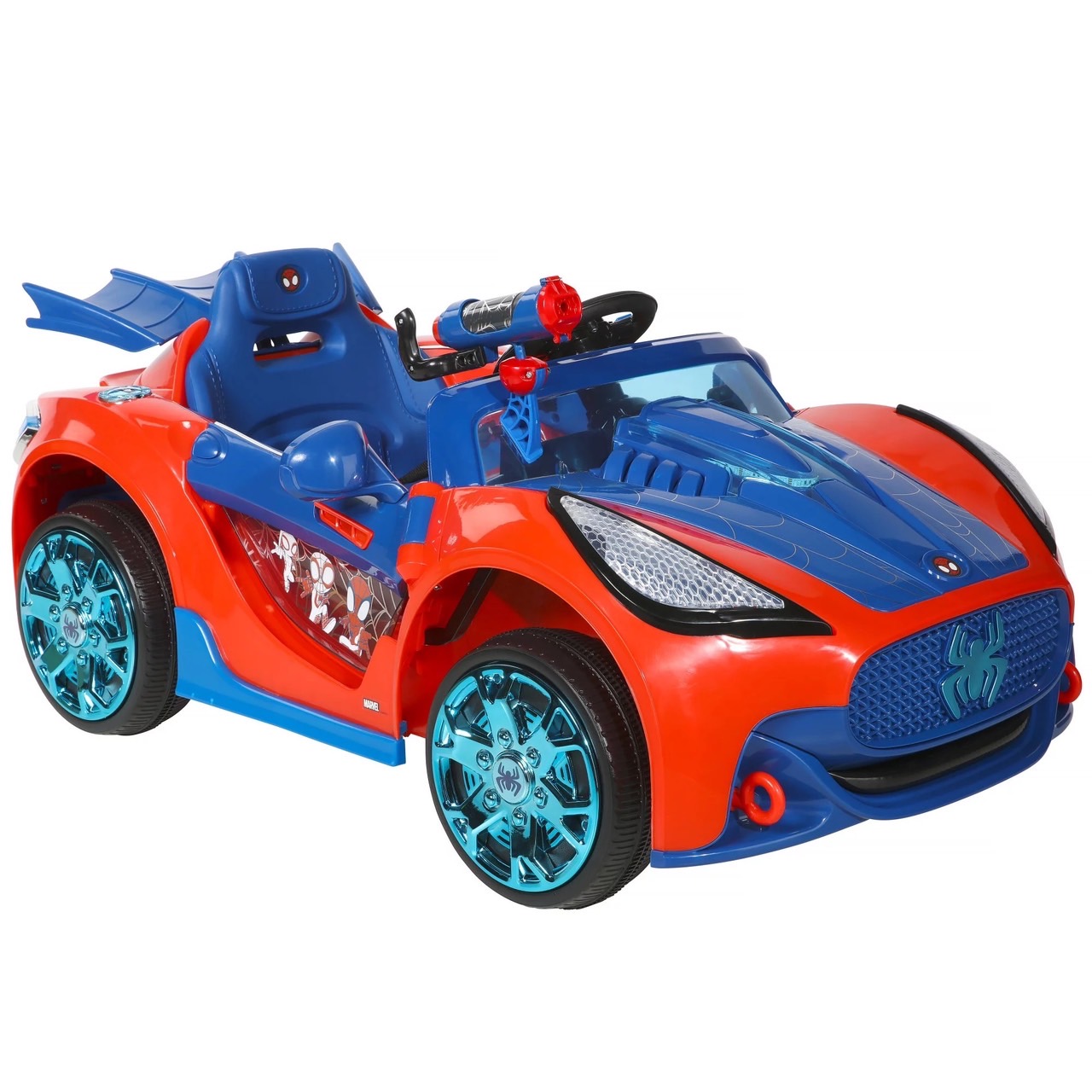 นำเข้า🇺🇸 ซุปเปอร์คาร์สไปเดอร์แมนDynacraft Spider-Man 6-Volt Unisex Kids Ride-on เหมาะสำหรับเด็ก 3+ , ราคา 10,900 บาท