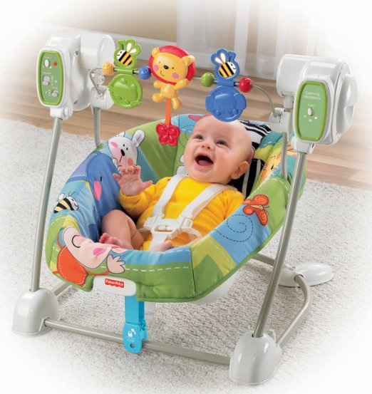 เปลเด็ก เปลโยก และ เปลสั่น Fisher-Price Space Saver Swing and Seat, Discover'N Grow เปลโยกสั่นได้ ปรับเป็นเปลสวิงได้ พร้อมของเล่น