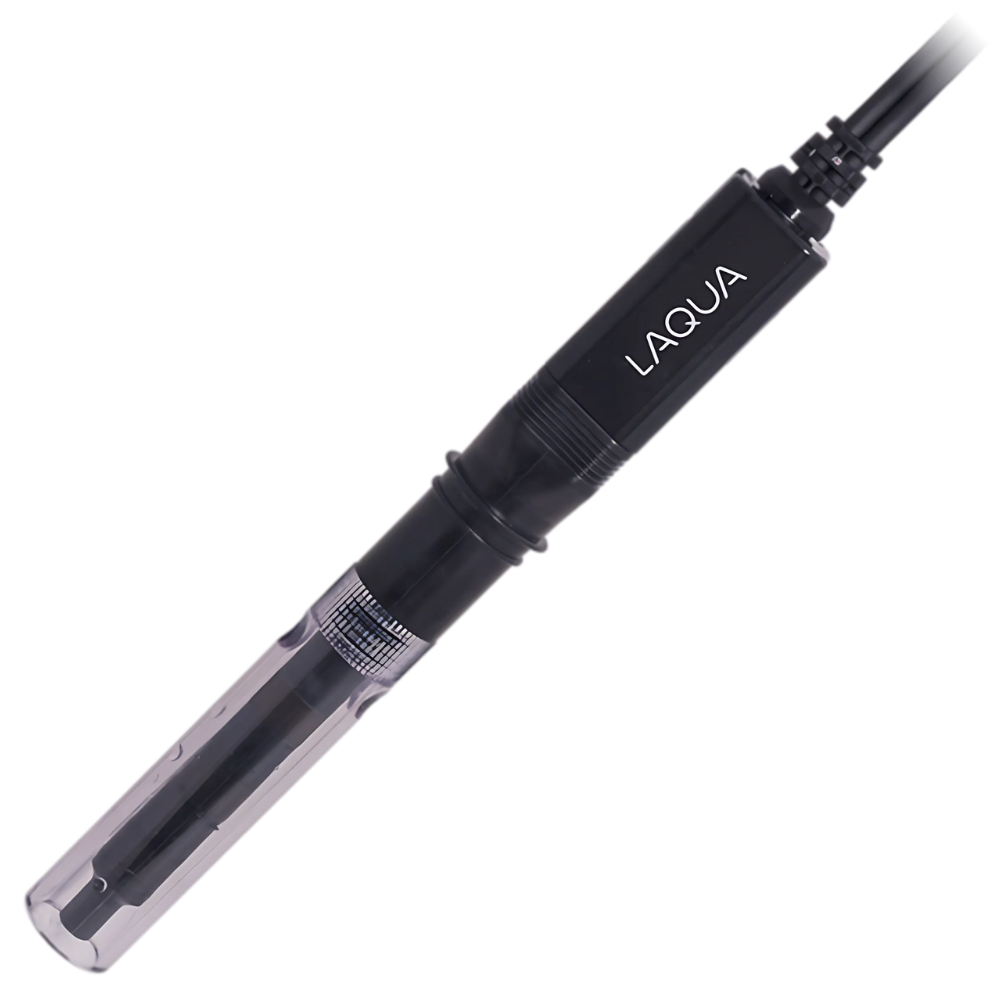 Horiba รหัสสินค้า 9383-10D หัววัดค่าการนำไฟฟ้าชนิดพลาสติก,General purpose. Plastic body, K=1.0 Titanium/Platinum black Conductivity cell, integrated temperature sensor, waterproof, 1µS - 200mS/cm, black body ,(P/n: 3200780927 )