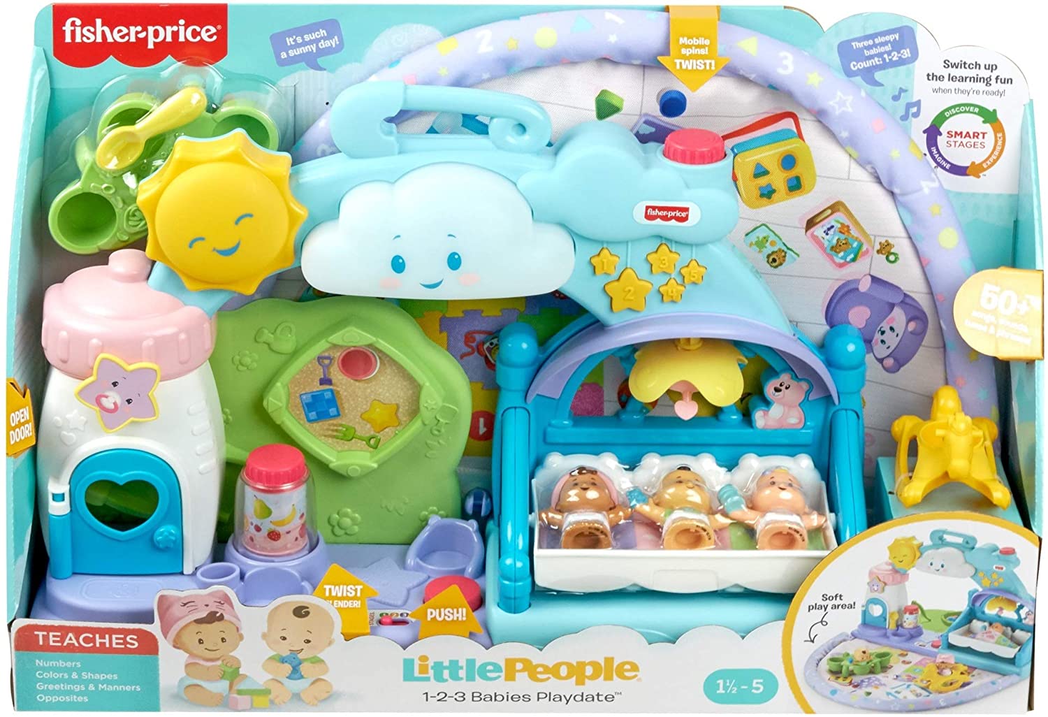 ชุดของเล่นพร้อมดนตรีพร้อม Fisher-Price Little People 123 Babies Playdate ราคา 2,990 - บาท