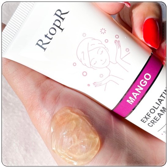 เจลมะม่วงสครับผิว RtopR mango Exfoliating Cream เจลขัดสิวเสี้ยน