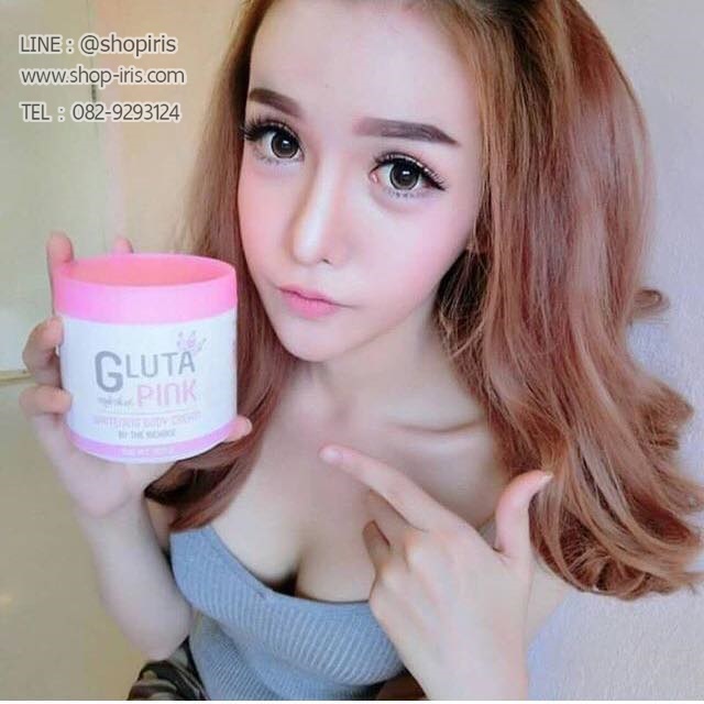 กลูต้าพิ้งค์ Gluta Pink Whitening Body Cream By The Richone