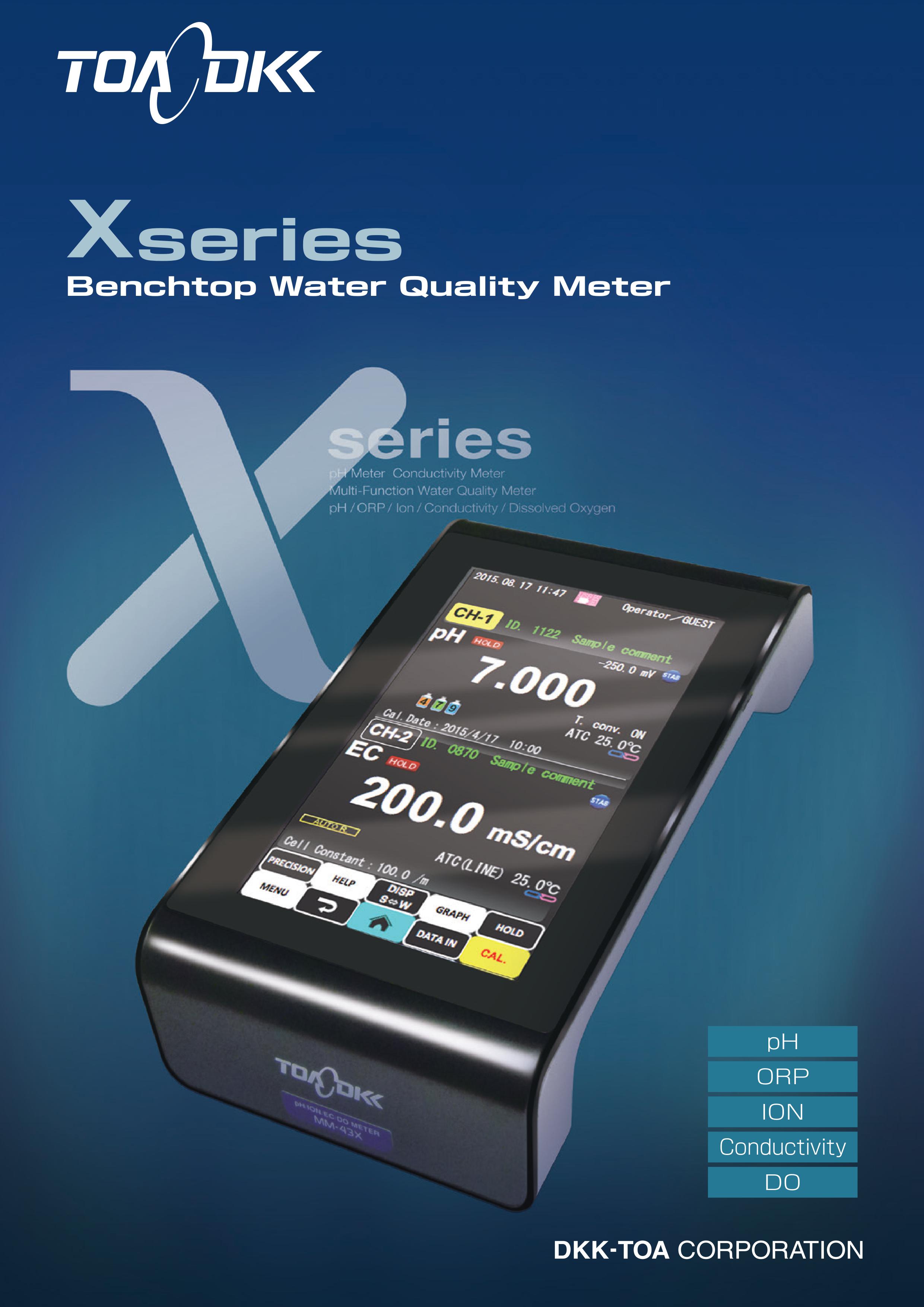 ToaDkk รุ่น HM-41X เครื่องวัดคุณภาพน้ำเอนกประสงค์,Laboratory pH Meter(0~14pH;-2000,0~2000,0 mV; 0,0~100,0℃)