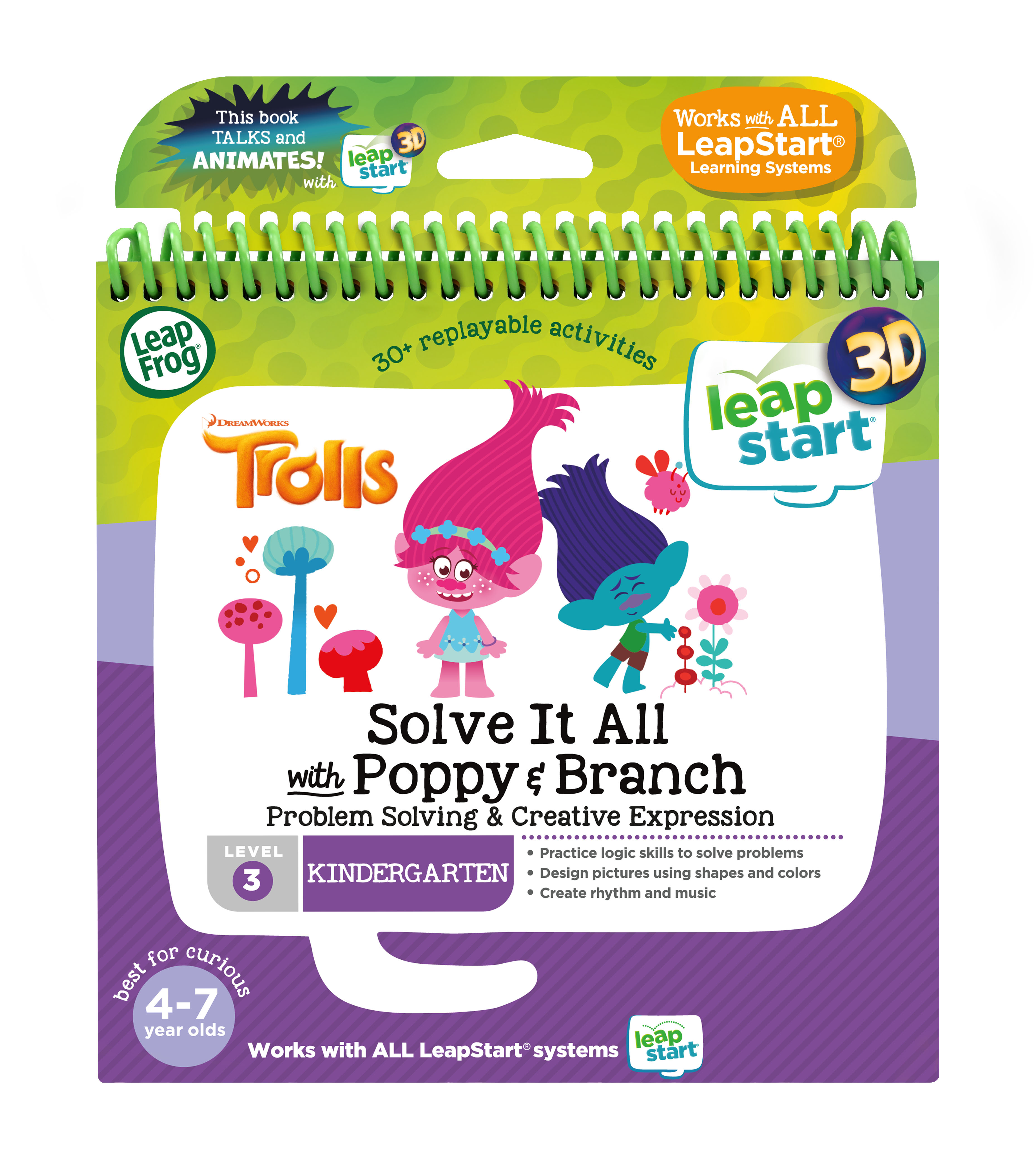หนังสือเสริมการเรียนรู้ ระดับ 4 LeapFrog LeapStart 3D Solve It All with Poppy and Branch Learning Book