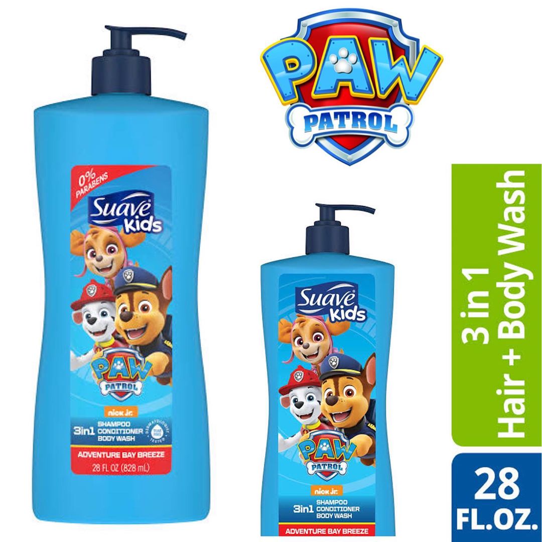 แชมพูสระผมสูตรอ่อนโยนสำหรับเด็ก Suave Kids Paw Patrol 3-in-1 Shampoo - 28 ออนซ์