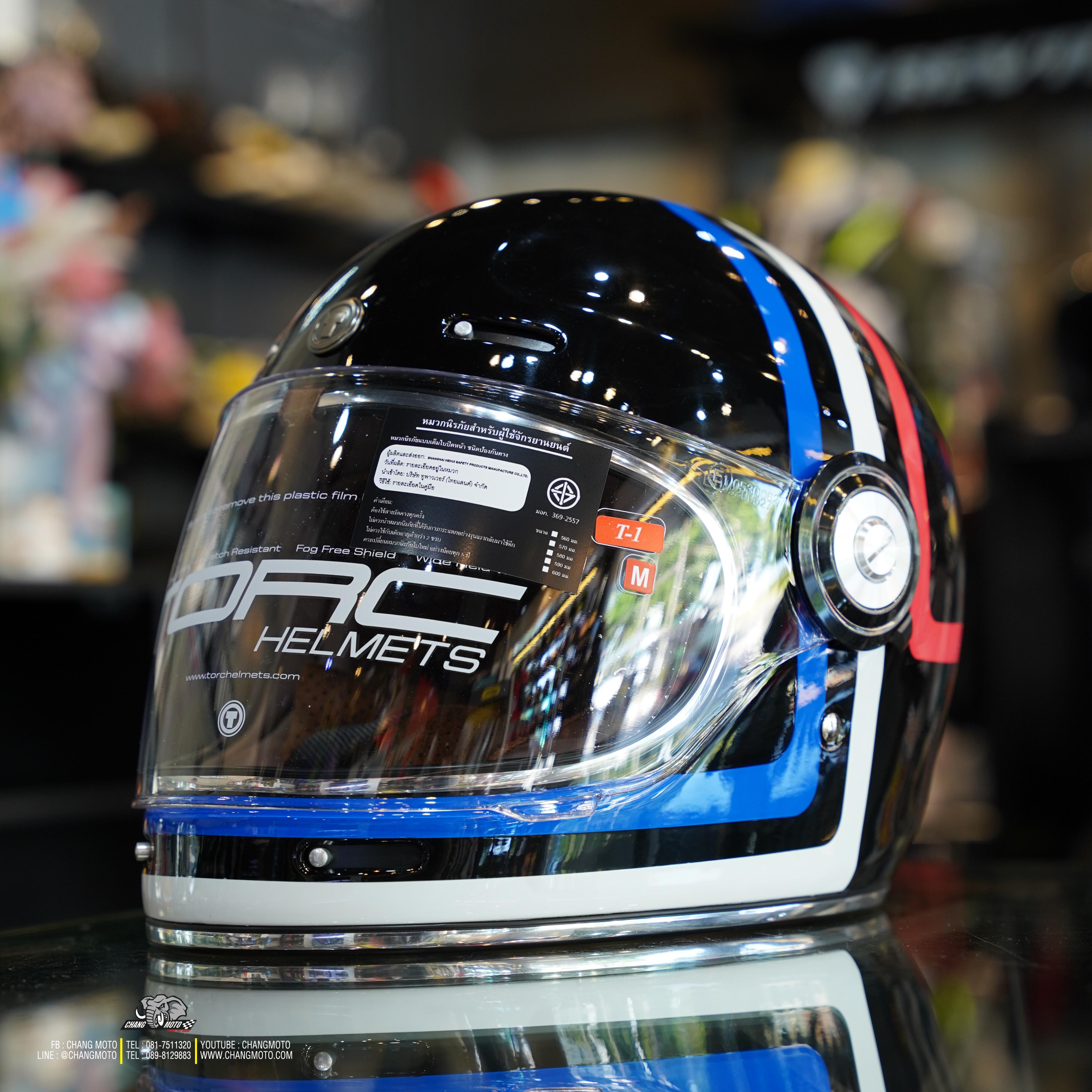 หมวกกันน็อค TORC รุ่น T1 ลาย AMERICA TRON