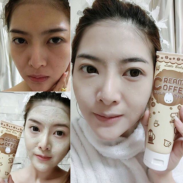 Creamy Coffee Scrub Mask (สครับมาส์กกาแฟ ลิตเติ้ลเบบี้)