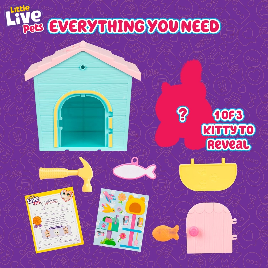 นำเข้า 🇺🇸😻 บ้านเหมียวสุดน่ารักที่กลายเป็นกระเป๋าหิ้วได้- Little Live Pets My Kitty's Home Mini Playset 👜💕