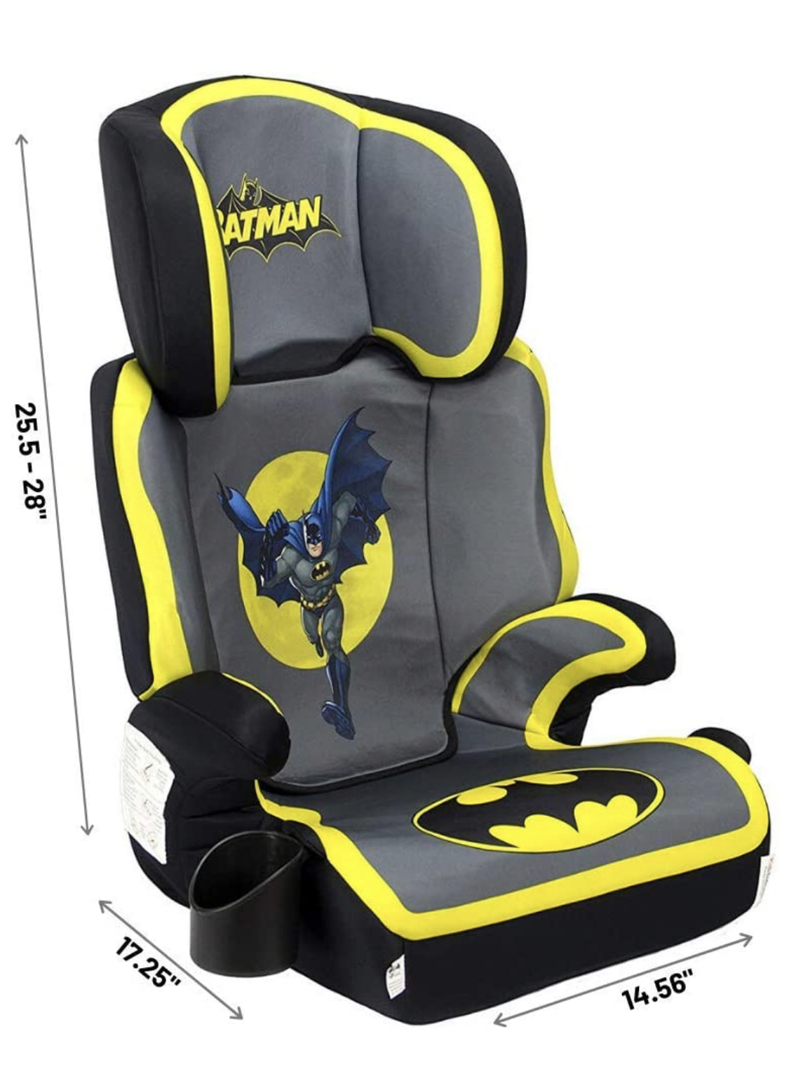 พร้อมส่ง! บูสเตอร์ซีท คาร์ซีทสำหรับเด็กโต แบบแยกส่วนได้ KidsEmbrace DC Comics Batman High Back Booster Car Seat เพิ่มความปลอดภัยให้ทุกการเดินทางของลูกรัก นำเข้าจาก USA ของแท้ 100% ราคา 7,490 บาท