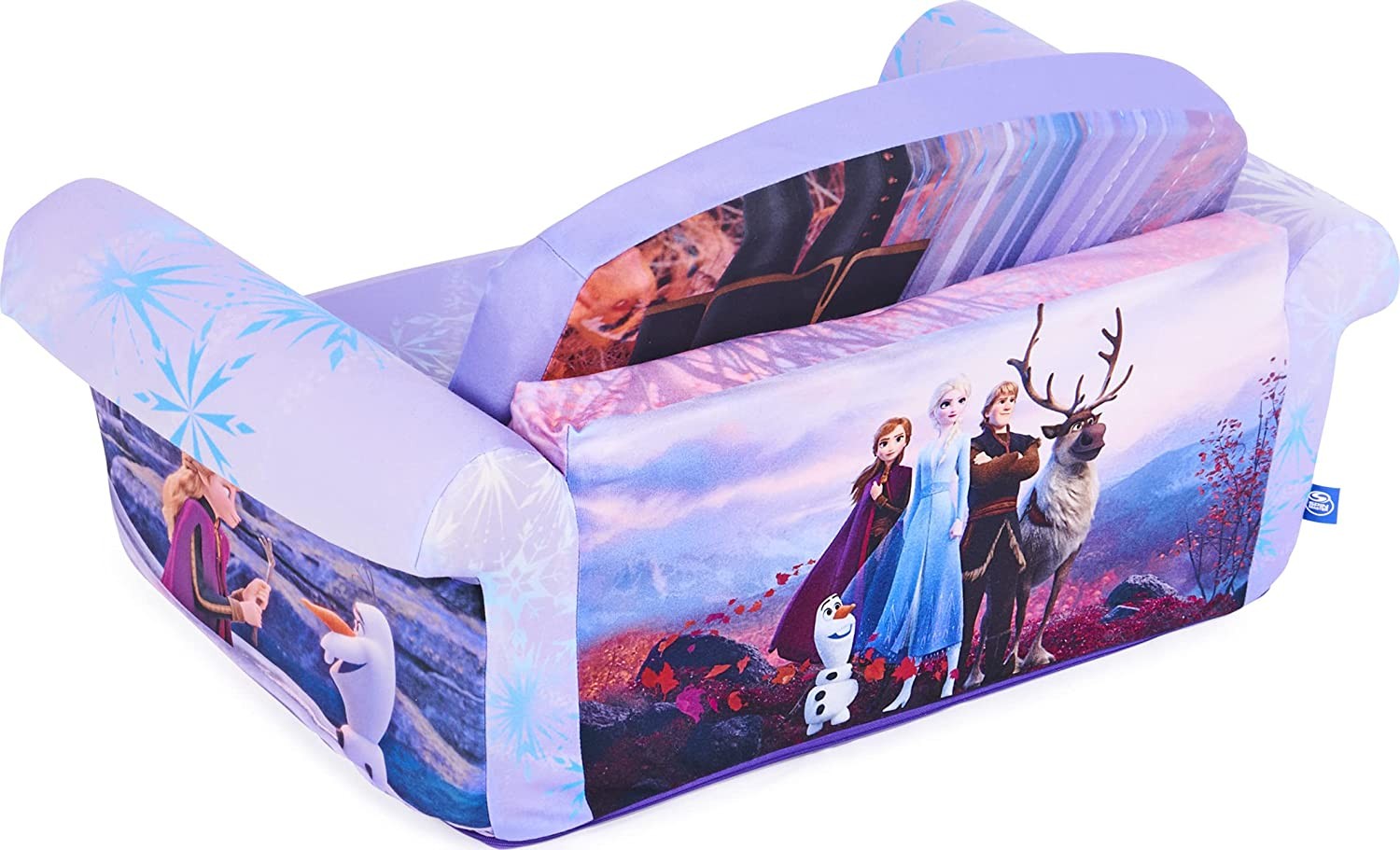 โซฟาเบ้ด ลายโฟรเซ่น 2 สามารถปรับเป็นที่นอนได้ Marshmallow Furniture, Children's 2-in-1 Flip Open Foam Compressed Sofa