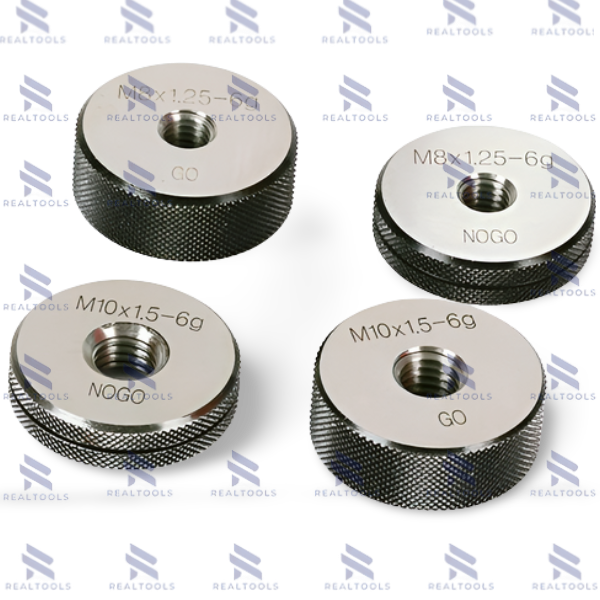 M145P4.0-6gเกจวัดเกลียวนอกมาตรฐานสากล,Metric Screw Thread Limit Ring Gauge,M145x4.0 Class-6g GRNR(Go-NoGo)