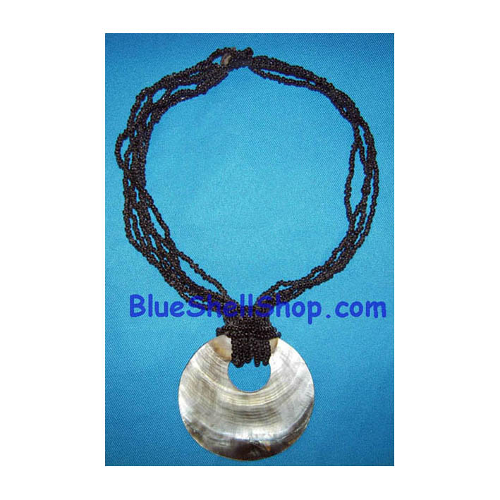 สร้อยคอลูกปัดเทาเบี้ยกลม