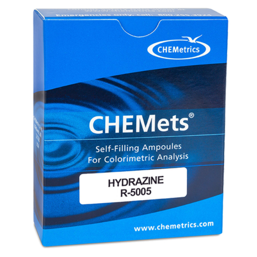 CHEMets รหัสสินค้า R-5005 ชุดทดสอบคุณภาพน้ำค่าไฮดราซีนชนิดรีฟิล,Hydrazine Visual refill,Meas.range:0～0.5ppm