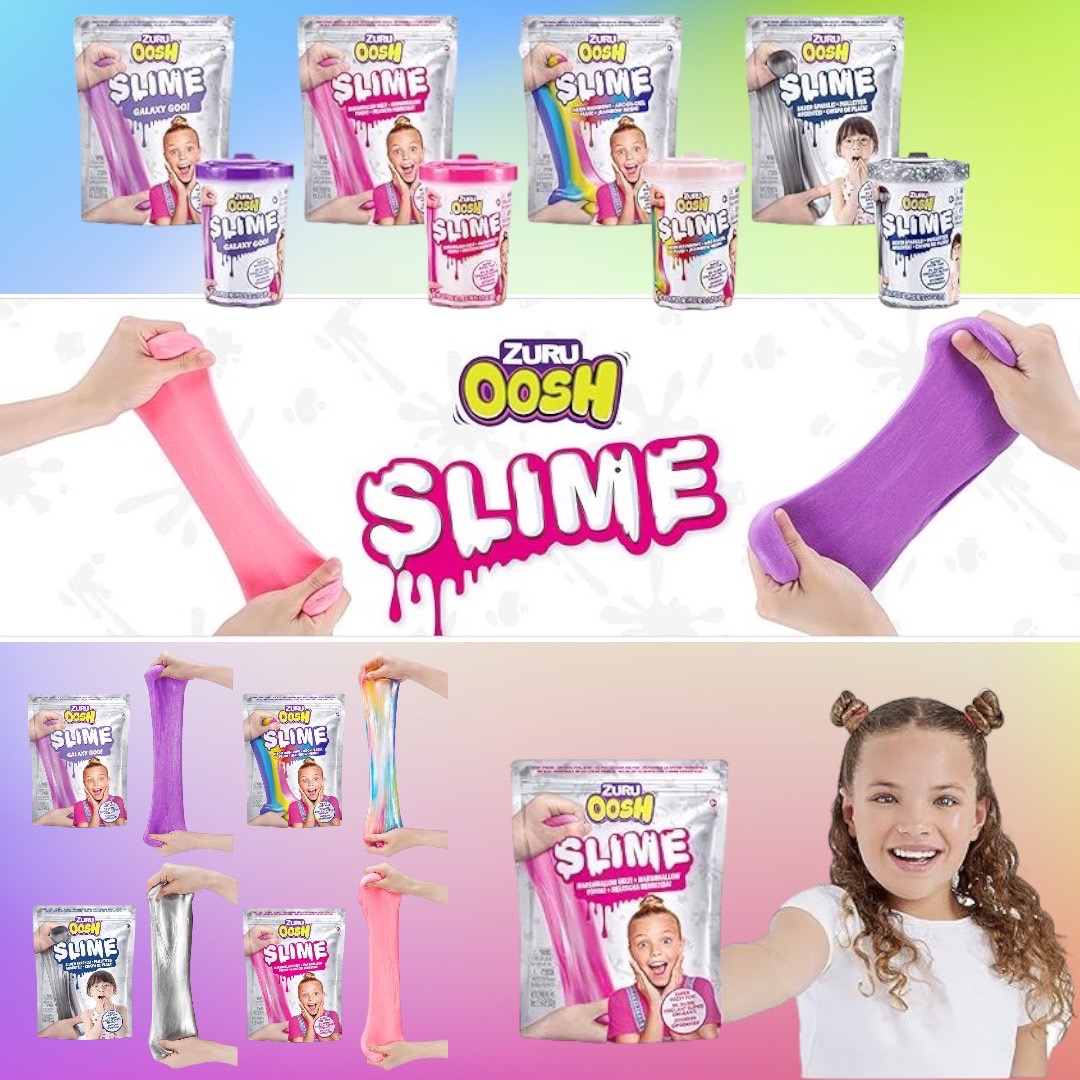 ใหม่!! นำเข้า Oosh Slime Small Tub 70g by ZURU, Gooey Slime and Epic Stretchy Slime for Girls and Kids