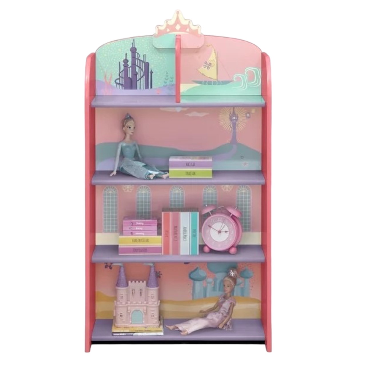 ชั้นวาง ลายเจ้าหญิงDisney Princess Wooden Playhouse 4-Shelf Bookcase by Delta Children - Greenguard Gold Certified, Pink , ราคา 2,990 บาท