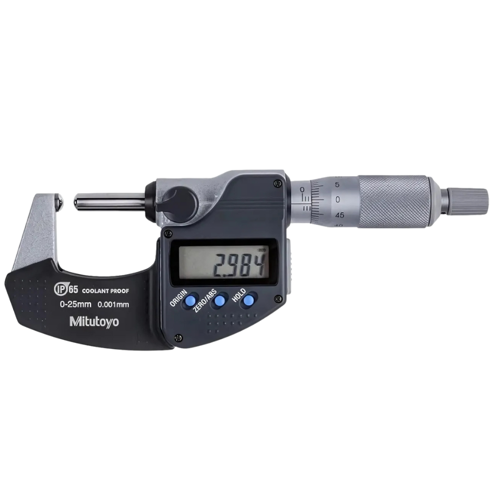 Mitutoyo รหัส 395-271-30 ไมโครมิเตอร์แสดงค่าแบบดิจิตอล,Spherical face digital micrometer, range 0～25mm