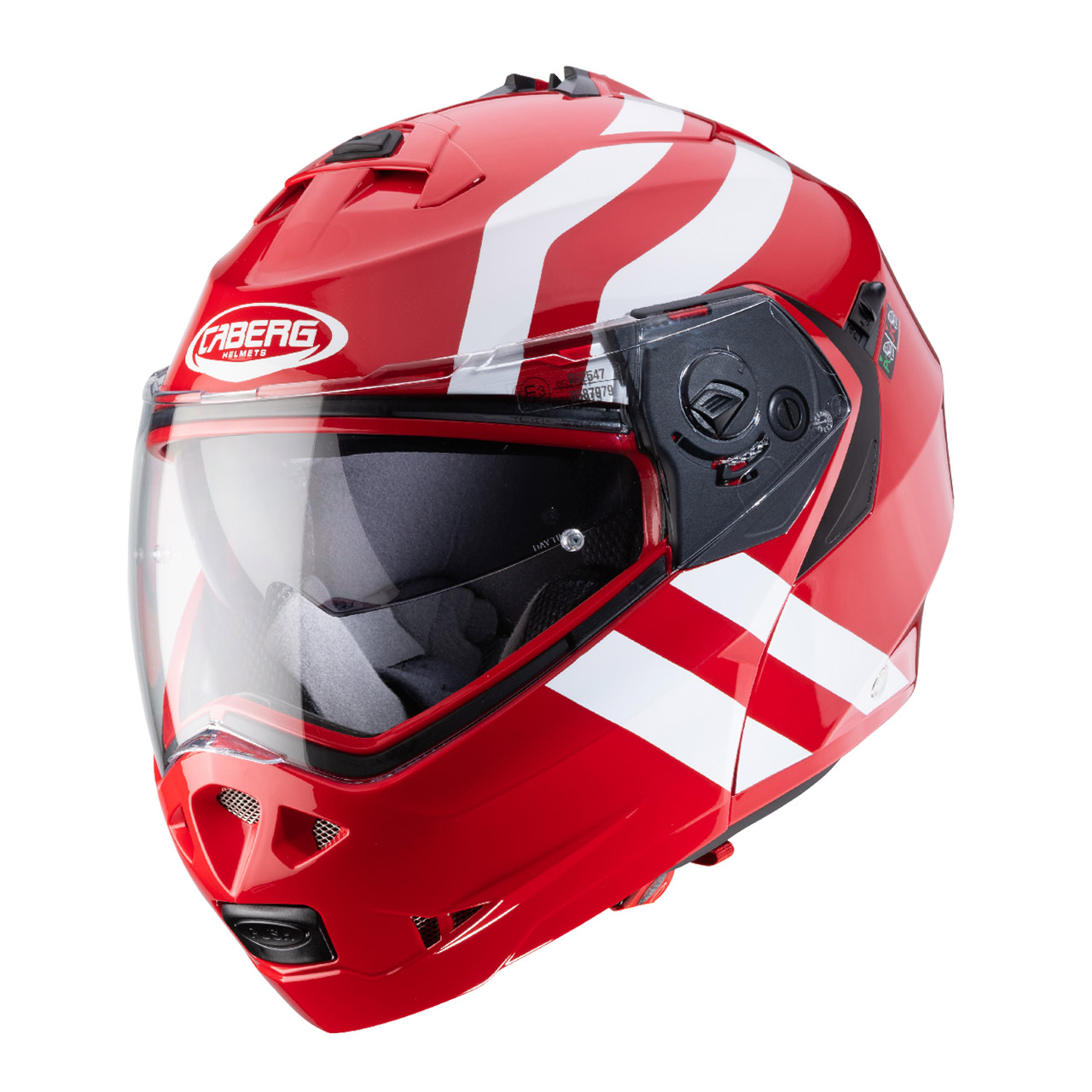หมวกกันน็อค CABERG รุ่น DUKE II ลาย SUPER LEGEND RED / WHITE
