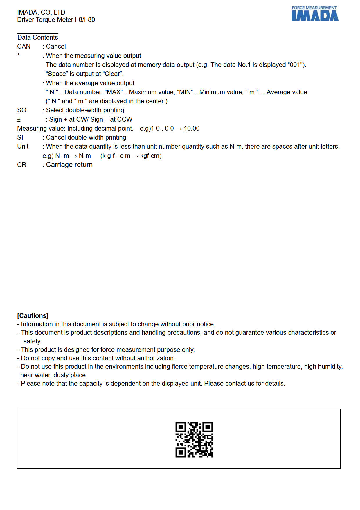 Imada I-8/I-80เครื่องวัดแรงบิดไขควงทอร์คTorque Calibrators/Torque Testers for Electric Power Drivers