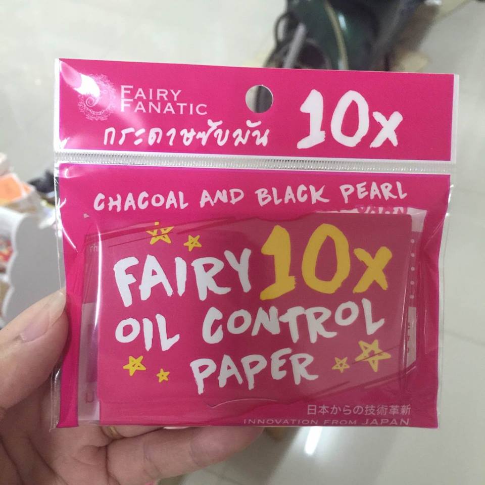 กระดาษซับมันชาโคล (Fairy 10X Oil Control Paper By Fairy Fanatic)