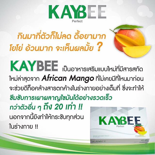 kaybee perfect (อาหารเสริมลดน้ำหนัก ขนาดเล็ก 10 เม็ด)