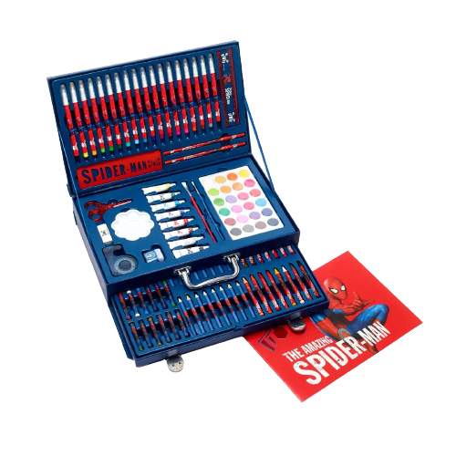 กล่องเครื่องเขียน กล่องใหญ่(sparkle)The Amazing Spider-Man Deluxe Art Kit ราคา : 1,650บาท