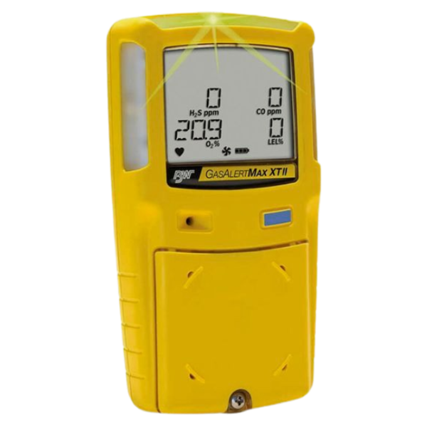 BwTechnology รุ่นGasAlertMaxXTII-XT-XWHM-Y-NA เครื่องวัดก๊าซ4ก๊าซแบบพกพาสีเหลือง,Portable yellow 4gases detector,w/internal pump(H2S,Co,O2,LEL)