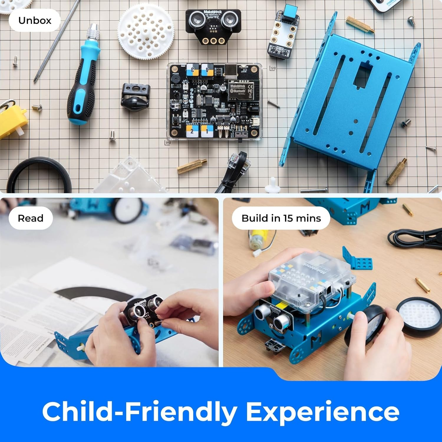 นำเข้า 🇺🇲 ชุดของเล่นหุ่นยนต์ Coding🤖Makeblock mBot Robot Kit STEM Toy for Kids to Learn Programming ของเล่น STEM สำหรับเด็กเพื่อเรียนรู้การเขียนโปรแกรม ราคา 4,190 บาท