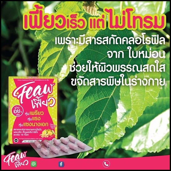 เฟี้ยว อาหารเสริมลดน้ำหนัก Feaw