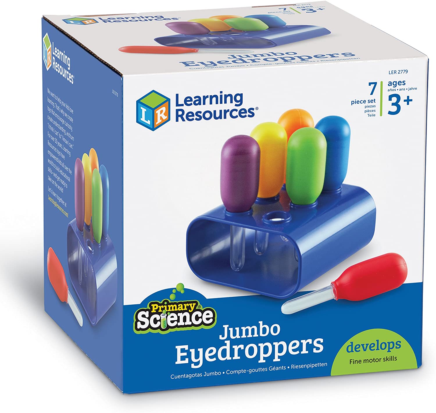 หลอดหยด ขนาดใหญ่ วิทยาศาสตร์ Learning Resources : Jumbo Eyedroppers Set of 6 In a Stand ราคา 800 - บาท