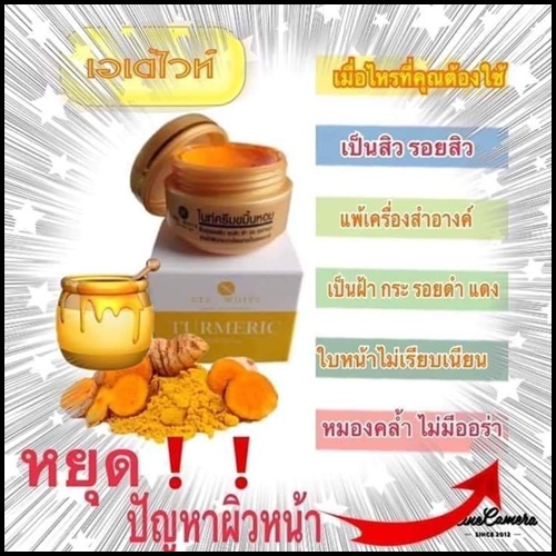 เอเต้ไวท์ ไนท์ครีมขมิ้นหอม Turmeric Night Cream ETE White