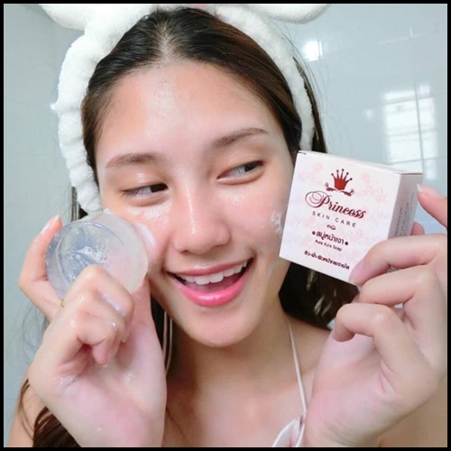 สบู่หน้าเงา Princess SkinCare (แพ็คเกตใหม่)