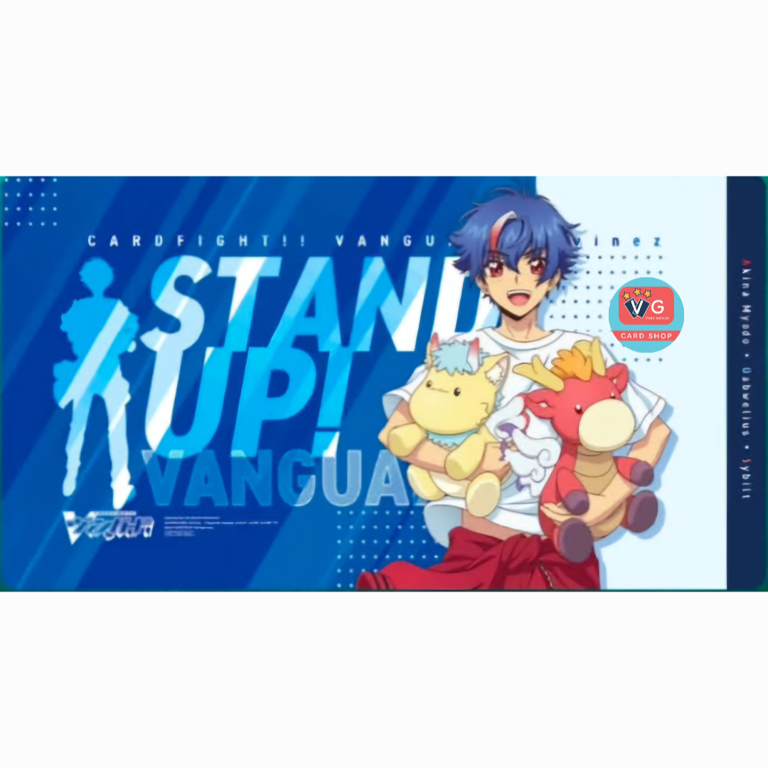 Playmat VG : Cardfight!! Vanguard card game Akina Myodo X Gabwelius X Sybilt limited card game festival 2025