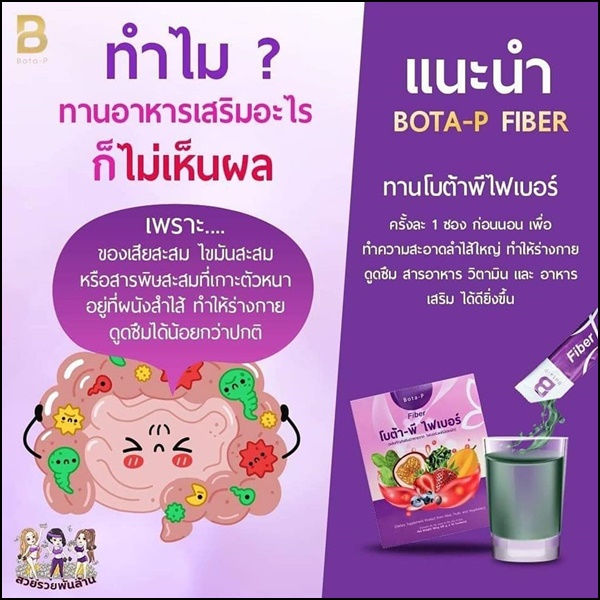 โบต้าพี ไฟเบอร์ Bota-P Fiber (ส่งฟรี)