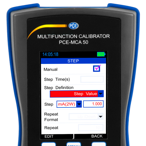 PCE รุ่นMCA-50-ICA incl. ISO Calibration Certificate เครื่องมือวัดงานด้านสอบเทียบCalibrator