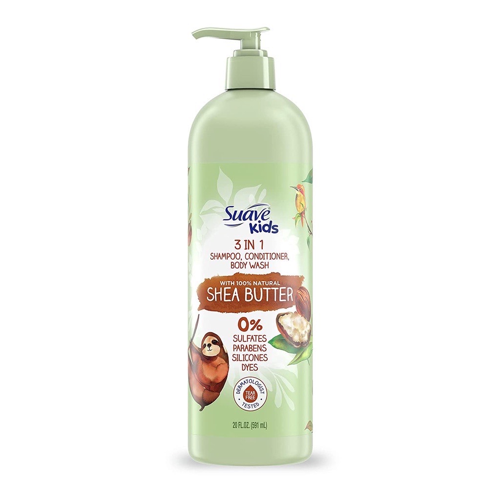 Suave Kids' 100% Natural Shea Butter 3-in-1 Shampoo + Conditioner & Body Wash - 16.5 fl oz ราคา 490 - บาท